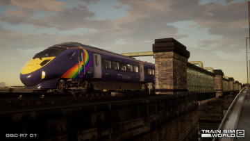 обоя видео игры, train sim world 2, поезд, мост