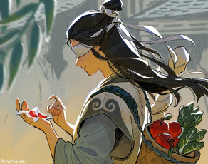 Картинка аниме mo+dao+zu+shi сяо синчень конфеты корзина