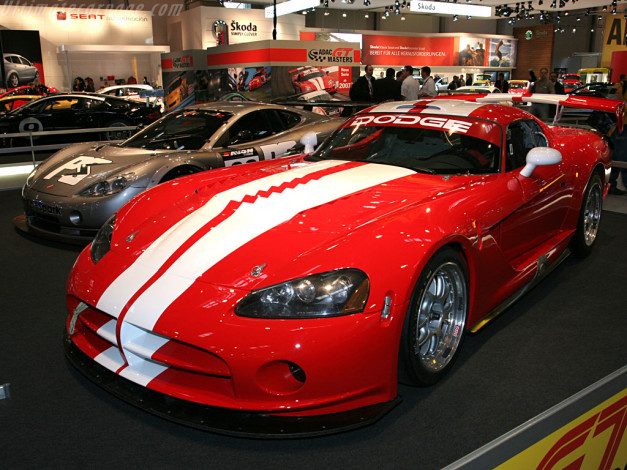 Обои картинки фото dodge, viper, gt3, автомобили, выставки, уличные, фото