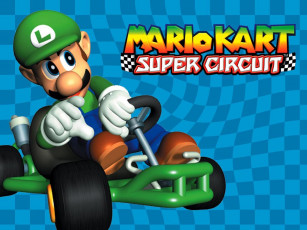 Картинка видео игры mario kart super circuit