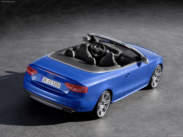 Обои картинки фото audi, s5, cabriolet, 2010, автомобили