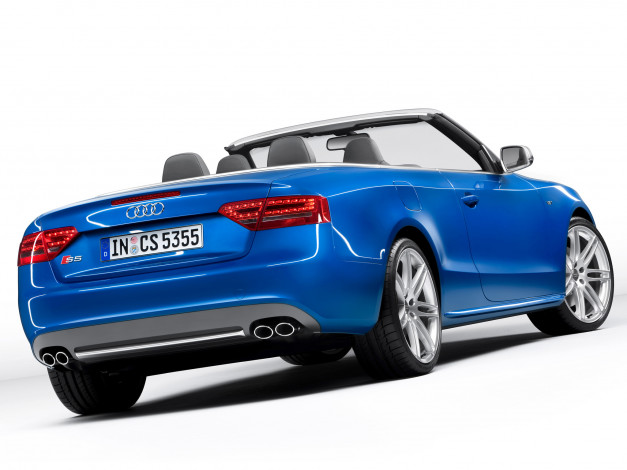 Обои картинки фото audi, s5, cabriolet, 2010, автомобили