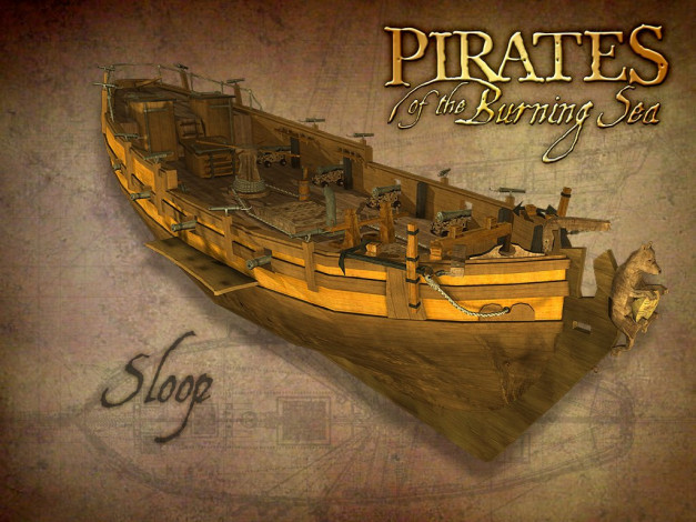 Обои картинки фото pirates, of, the, burning, sea, видео, игры, корсары, онлайн
