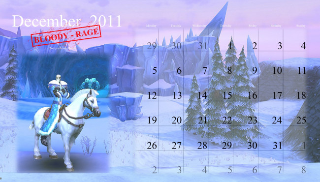 Обои картинки фото календари, видеоигры, игра, конь, зима