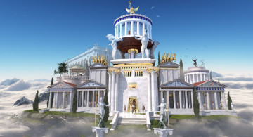 Картинка 3д графика fantasy фантазия замок