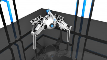 Картинка 3д графика modeling моделирование фон узор цвета робот