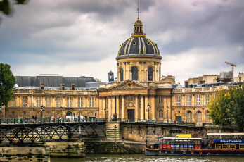 Картинка города париж+ франция здание набережная