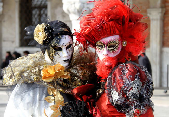 Обои картинки фото разное, маски,  карнавальные костюмы, венеция, карнавал
