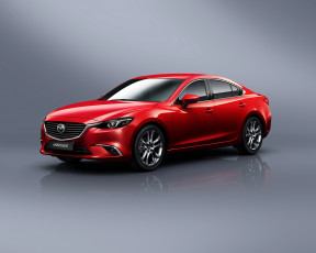 обоя 2015 mazda 6, автомобили, mazda, красный