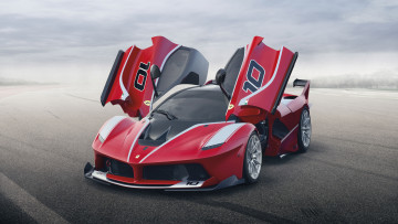 обоя автомобили, ferrari, fxx, k, 2015г, красный