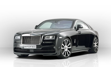 обоя автомобили, rolls-royce, spofec, rolls, royce, wraith, 2014г, темный