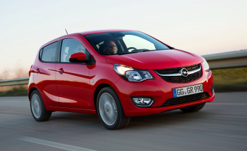 Картинка автомобили opel karl 2015г красный