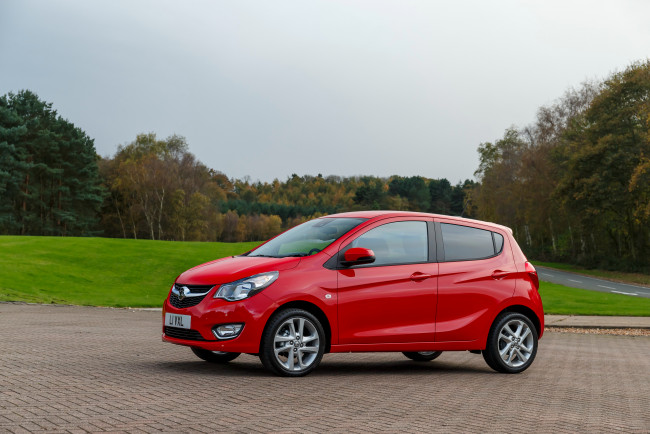 Обои картинки фото автомобили, vauxhall, viva, 2015г, красный