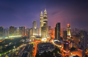 Картинка kuala+lumpur города куала-лумпур+ малайзия близнецы башни