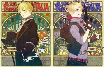 обоя аниме, hetalia,  axis powers, парни, арт