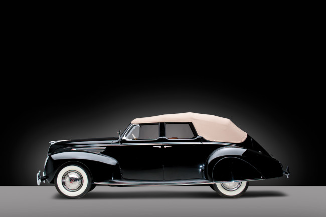 Обои картинки фото автомобили, классика, sedan, 86h-740, convertible, zephyr, 1938г, lincoln