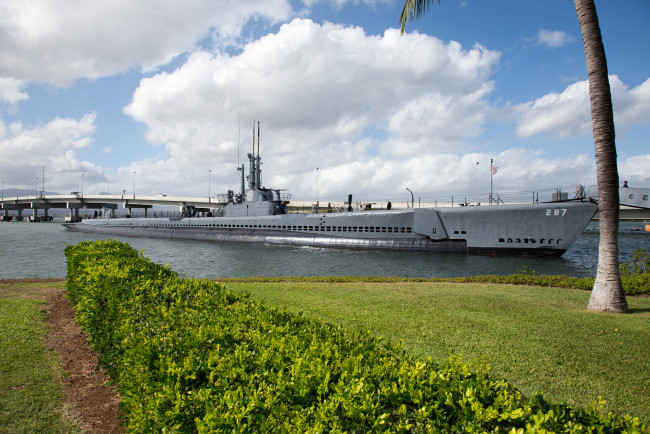 Обои картинки фото uss bowfin pearl harbour, корабли, подводные лодки, субмарина