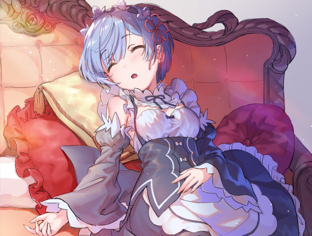 Обои картинки фото аниме, re,  zero kara hajimeru isekai seikatsu, rem