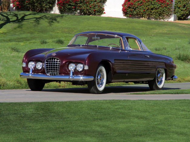 Обои картинки фото cadillac series 62 coupe concept 1953, автомобили, cadillac, coupe, series, 62, 1953, concept