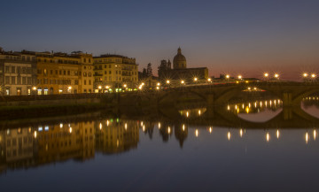 Картинка ponte+di+santa+trinita+florence города флоренция+ италия мост река