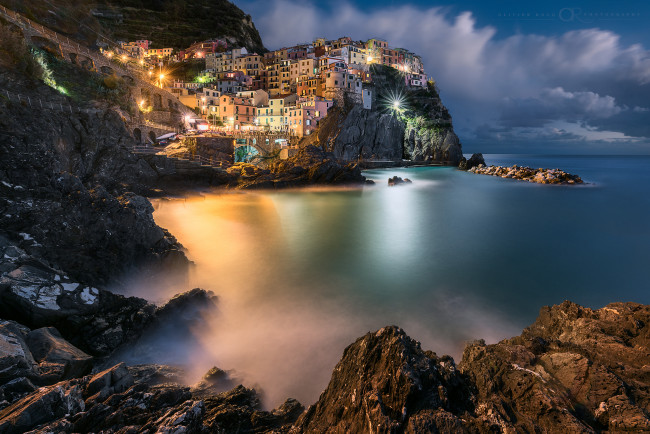 Обои картинки фото manarola, города, - панорамы, побережье