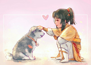 Картинка аниме mo+dao+zu+shi цзинь лин щенок