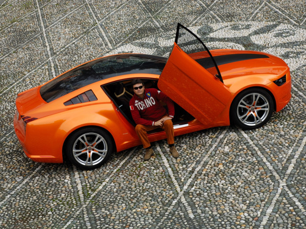 Обои картинки фото ford, mustang, giugiaro, concept, автомобили