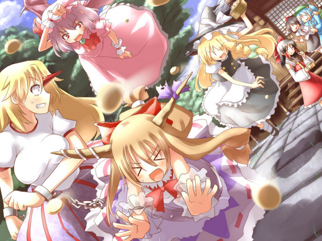 Обои картинки фото аниме, touhou, персонажи, тохо