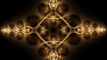 Картинка 3д графика fractal фракталы изгибы линии узор фон