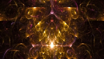 Картинка 3д графика fractal фракталы линии изгибы фон узор цвета