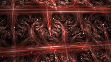 Картинка 3д графика fractal фракталы узор фон линии изгибы цвета