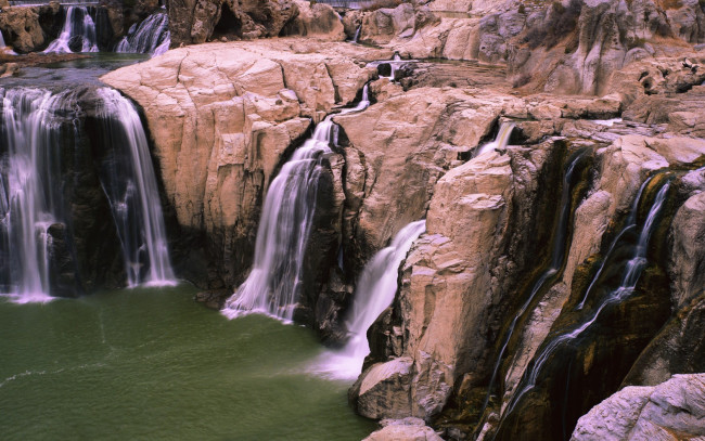 Обои картинки фото природа, водопады, горы, водопад