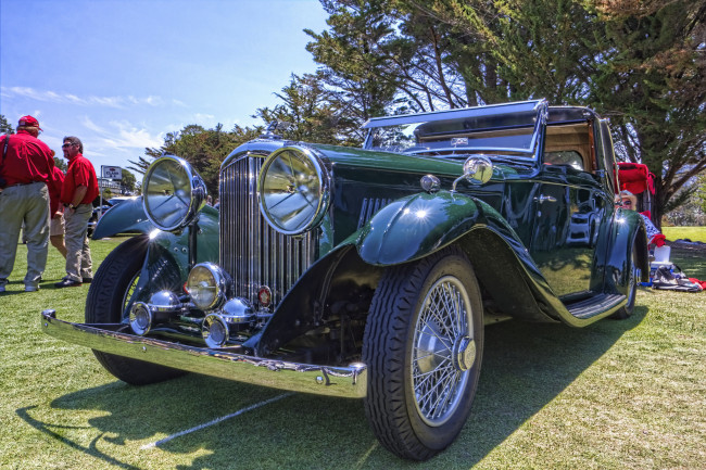 Обои картинки фото 1934 bentley 3 12 litre sedanca coupe, автомобили, выставки и уличные фото, выставка, автошоу