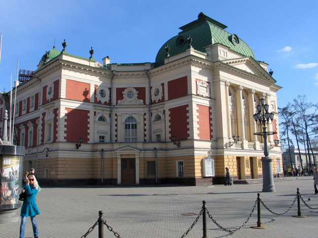 Обои картинки фото иркутск, города, - здания,  дома, театр
