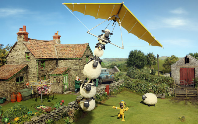 Обои картинки фото мультфильмы, shaun the sheep movie, shaun, the, sheep