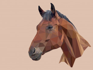 обоя векторная графика, животные , animals, фон, лошадь