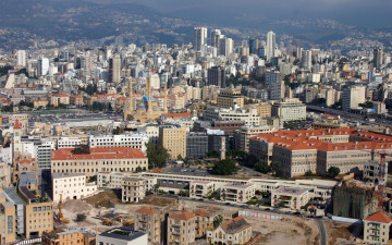 обоя бейрут, города, - панорамы