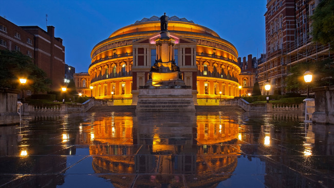 Обои картинки фото royal albert hall, города, лондон , великобритания, royal, albert, hall