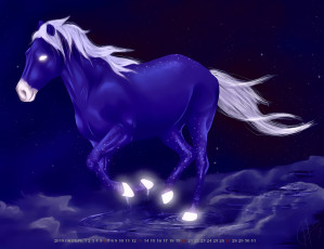 Картинка календари фэнтези 2019 calendar конь лошадь