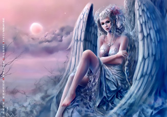 Картинка календари фэнтези calendar ангел девушка крылья 2019