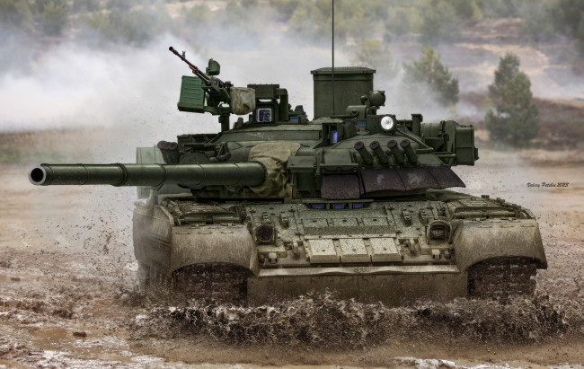 Обои картинки фото техника, военная техника, танк, ссср, обт, т-80у