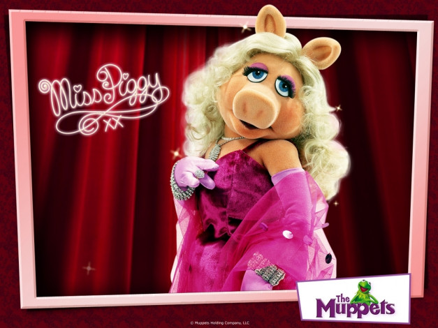 Обои картинки фото the, muppets, miss, piggy, кино, фильмы, muppet, show