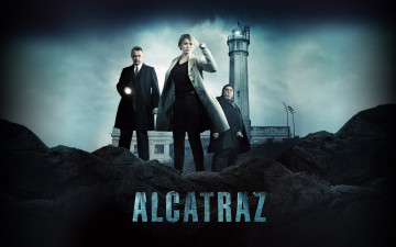 обоя кино, фильмы, alcatraz, камни, фонарики, башня, место, заключения, остров