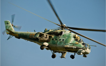 Картинка ми 24 авиация вертолёты россия ввс штурмовой вертолет ми-24