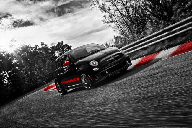 Обои картинки фото 2012, abarth, 500, автомобили, fiat