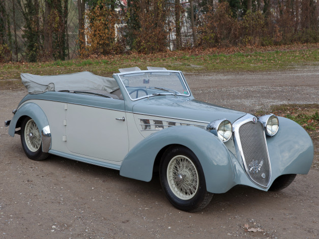 Обои картинки фото автомобили, alfa romeo, 6c, 2500, alfa, romeo, tuscher, cabriolet, 913014, 1939г