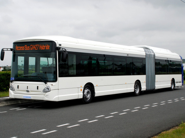 Обои картинки фото автомобили, автобусы, heuliez, hybride, gx427