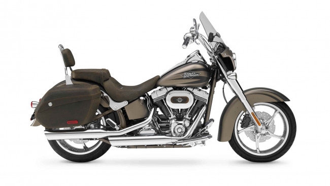 Обои картинки фото мотоциклы, harley-davidson, convertible, softail, cvo, 2012