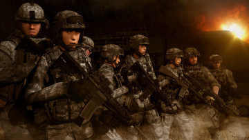 Картинка 3д+графика армия+ military солдаты оружие