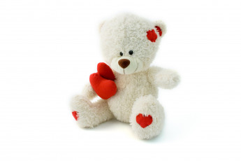 Картинка праздничные мягкие+игрушки медвежонок сердечко